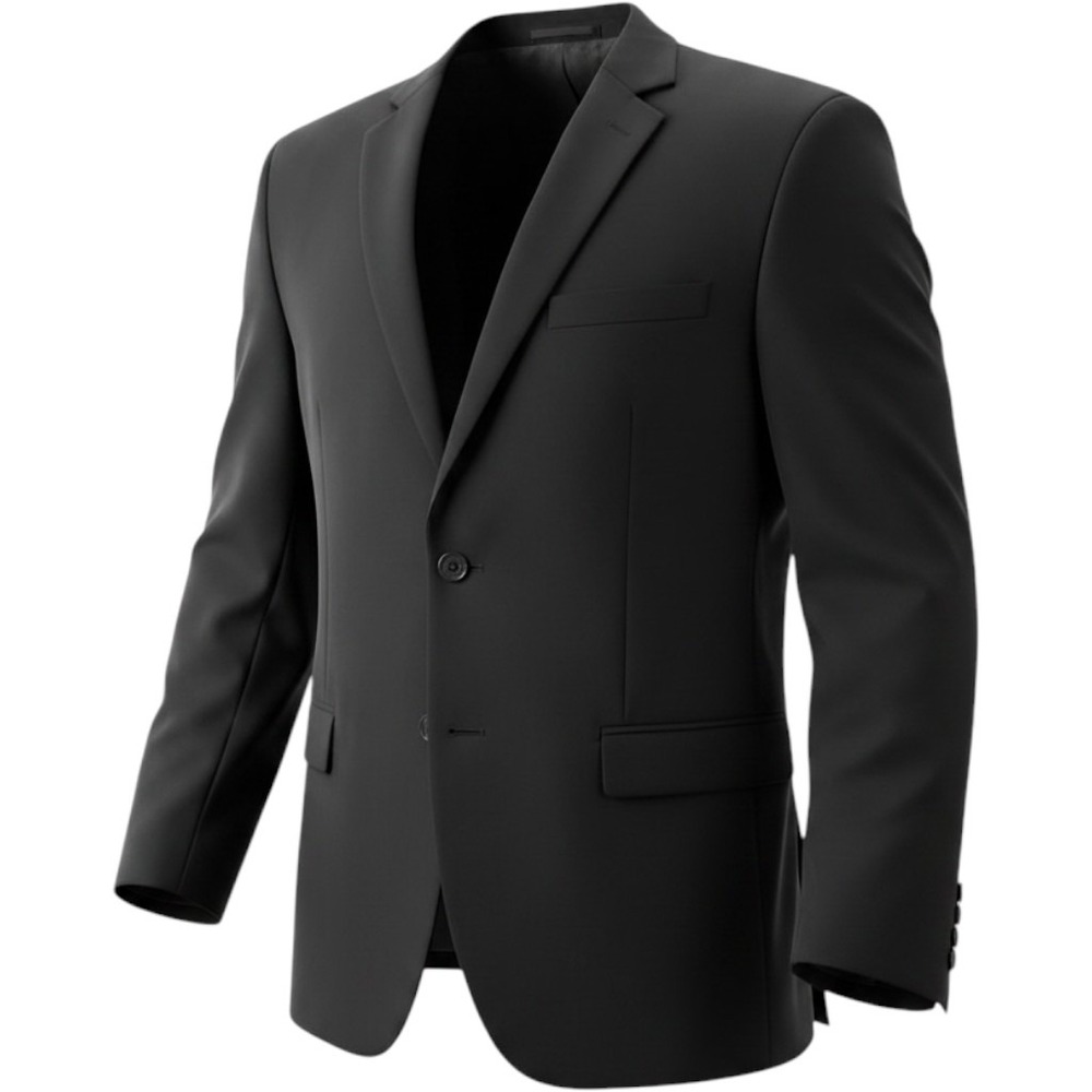 Dolce & Gabbana Mens Black Two Button Slim Fit Blazer Suit Jacket 40R